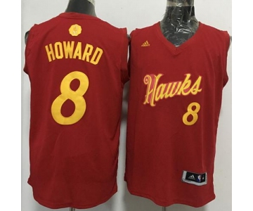 Men's Atlanta Hawks #8 Dwight Howard adidas Red 2016 Christmas Day Stitched NBA Swingman Jersey