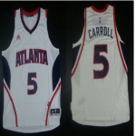 Revolution 30 Atlanta Hawks #5 DeMarre Carroll White Stitched NBA Jersey