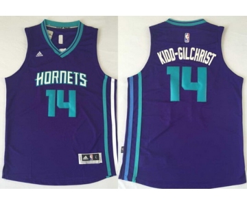 Charlotte Hornets #14 Michael Kidd-Gilchrist Revolution 30 Swingman 2015 New Purple Jersey