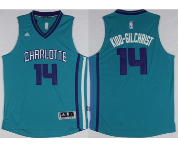 Charlotte Hornets #14 Michael Kidd-Gilchrist Revolution 30 Swingman 2015 New Teal Green Jersey