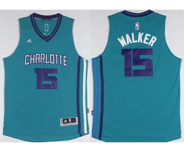 Charlotte Hornets #15 Kemba Walker Revolution 30 Swingman 2015 New Teal Green Jersey