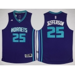 Charlotte Hornets #25 Al Jefferson Revolution 30 Swingman 2015 New Purple Jersey