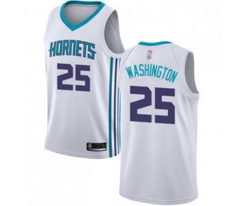 Hornets #25 PJ Washington White Basketball Jordan Swingman Association Edition Jersey