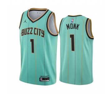 Nike Hornets #1 Malik Monk Mint Green NBA Swingman 2020-21 City Edition Jersey