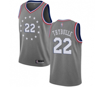 76ers #22 Mattise Thybulle Gray Basketball Swingman City Edition 2018-19 Jersey