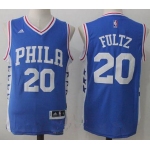 Men's 2017 Draft Philadelphia 76ers #20 Markelle Fultz Blue Stitched NBA adidas Revolution 30 Swingman Jersey