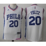 Men's 2017 Draft Philadelphia 76ers #20 Markelle Fultz White Stitched NBA adidas Revolution 30 Swingman Jersey