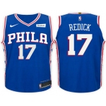 Men's Philadelphia 76ers #17 J.J. Redick Blue 2017-2018 Nike Swingman Stitched NBA Jersey