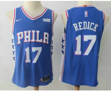 Men's Philadelphia 76ers #17 J.J. Redick Royal Blue 2017-2018 Nike Authentic Stubhub Stitched NBA Jersey