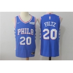 Men's Philadelphia 76ers #20 Markelle Fultz New Royal Blue 2017-2018 Nike Swingman Stitched NBA Jersey