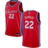 Men's Philadelphia 76ers #22 Wilson Chandler Swingman Red Basketball Statement Edition Jersey