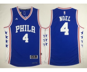 Men's Philadelphia 76ers #4 Nerlens Noel Revolution 30 Swingman 2015-16 Blue Jersey