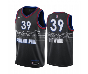 Nike 76ers #39 Dwight Howard Black NBA Swingman 2020-21 City Edition Jersey