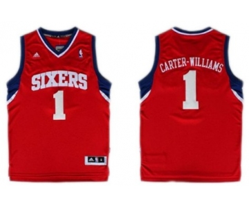 Philadelphia 76ers #1 Michael Carter -Williams Revolution 30 Swingman Red Jersey