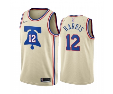 Philadelphia 76ers #12 Tobias Harris Cream NBA Swingman 2020-21 Earned Edition Jersey