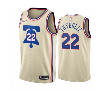 Philadelphia 76ers #22 Matisse Thybulle Cream NBA Swingman 2020-21 Earned Edition Jersey