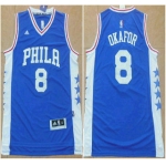 Philadelphia Sixers #8 Jahlil Okafor Revolution 30 Swingman 2015 New Blue Jersey