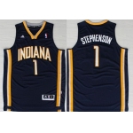 Indiana Pacers #1 Lance Stephenson Revolution 30 Swingman Navy Blue Jersey