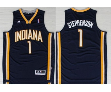 Indiana Pacers #1 Lance Stephenson Revolution 30 Swingman Navy Blue Jersey