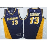 Indiana Pacers #13 Paul George Revolution 30 Swingman 2014 New Navy Blue Multicolor Jersey