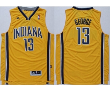 Indiana Pacers #13 Paul George Revolution 30 Swingman Yellow Jersey