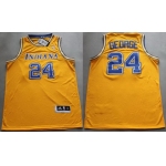 Indiana Pacers #24 Paul George ABA Hardwood Classic Swingman Yellow Jersey