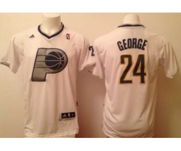 Indiana Pacers #24 Paul George Revolution 30 Swingman 2013 Christmas Day White Jersey