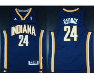 Indiana Pacers #24 Paul George Revolution 30 Swingman Navy Blue Jersey