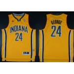 Indiana Pacers #24 Paul George Revolution 30 Swingman Yellow Jersey