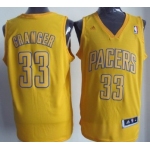 Indiana Pacers #33 Danny Granger Revolution 30 Swingman Yellow Big Color Jersey