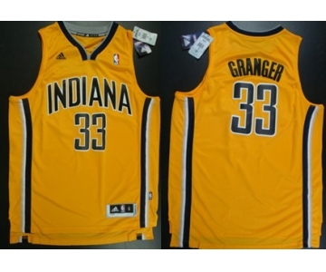 Indiana Pacers #33 Danny Granger Revolution 30 Swingman Yellow Jersey