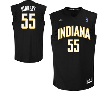 Indiana Pacers 35 Roy Hibbert Black Fashion Replica Jersey