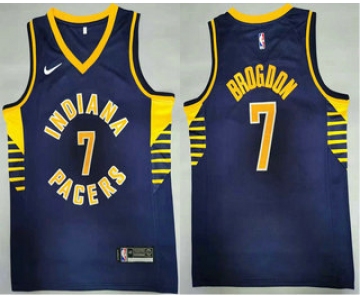 Men's Indiana Pacers #7 Malcolm Brogdon New Navy Blue 2021 Nike Swingman Stitched NBA Jersey