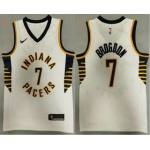 Men's Indiana Pacers #7 Malcolm Brogdon New White 2021 Nike Swingman Stitched NBA Jersey