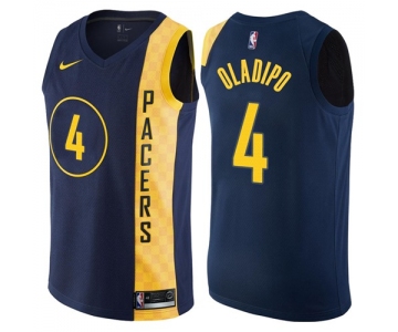 Nike Indiana Pacers #4 Victor Oladipo Navy Blue NBA Swingman City Edition Jersey