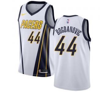 Nike Pacers #44 Bojan Bogdanovic White NBA Swingman Earned Edition Jersey