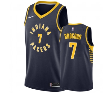 Nike Pacers #7 Malcolm Brogdon Navy Blue NBA Swingman Icon Edition Jersey