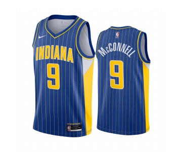 Nike Pacers #9 T.J. McConnell Blue NBA Swingman 2020-21 City Edition Jersey