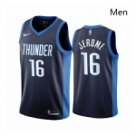 Men Oklahoma City Thunder 16 Ty Jerome Navy NBA Swingman 2020 21 Earned Edition Jersey