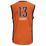 Men's Oklahoma City Thunder #13 Paul George Orange Stitched NBA Adidas Revolution 30 Swingman Jersey