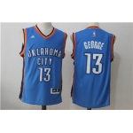 Men's Oklahoma City Thunder #13 Paul George Royal Blue Stitched NBA Adidas Revolution 30 Swingman Jersey