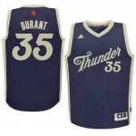 Men's Oklahoma City Thunder #35 Kevin Durant Revolution 30 Swingman 2015 Christmas Day Blue Jersey