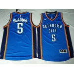 Men's Oklahoma City Thunder #5 Victor Oladipo Blue Stitched NBA Adidas Revolution 30 Swingman Jersey