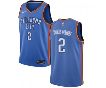 Nike Thunder #2 Shai Gilgeous-Alexander Blue NBA Swingman Icon Edition Jersey