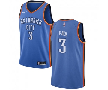 Nike Thunder #3 Chris Paul Blue NBA Swingman Icon Edition Jersey