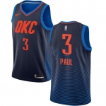 Nike Thunder #3 Chris Paul Navy Blue NBA Swingman Statement Edition Jersey