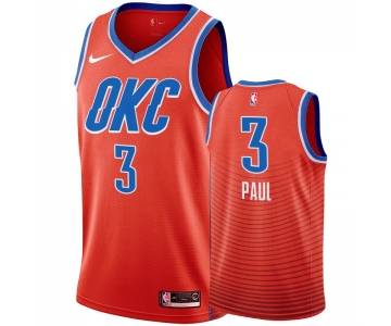 Nike Thunder #3 Chris Paul Orange Men's Statement Edition NBA Jersey