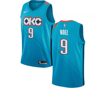 Nike Thunder #9 Nerlens Noel Turquoise NBA Swingman City Edition 2018-19 Jersey