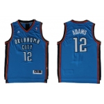 Oklahoma City Thunder #12 Steven Adams Revolution 30 Swingman Blue Jersey