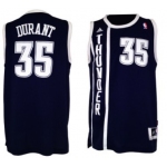 Oklahoma City Thunder #35 Kevin Durant Revolution 30 Swingman 2013 Blue Jersey